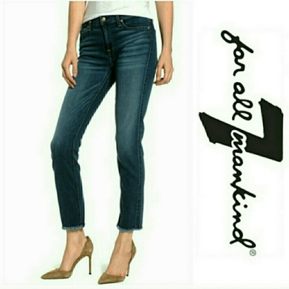 Sz 26 7FAMK Straight Leg Ankle Jean Mankind